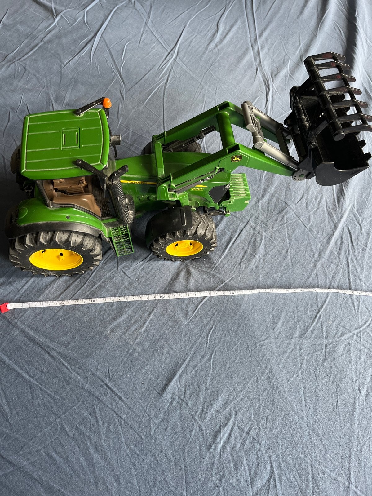 Bruder John Deere 7930 Tractor met voorlader, Ophalen of Verzenden, Zo goed als nieuw