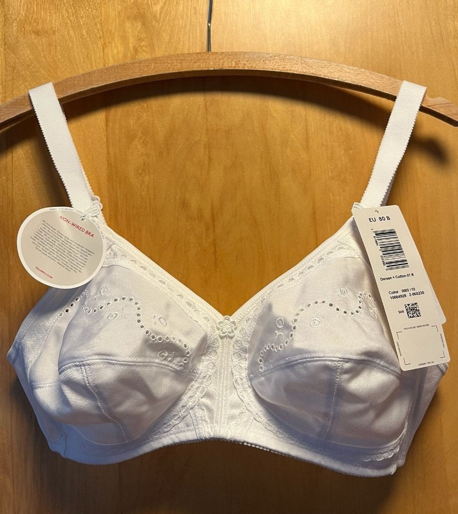 Triumph BH Doreen + Cotton 80 B nieuw wit, Triumph, Ophalen of Verzenden, Wit, BH