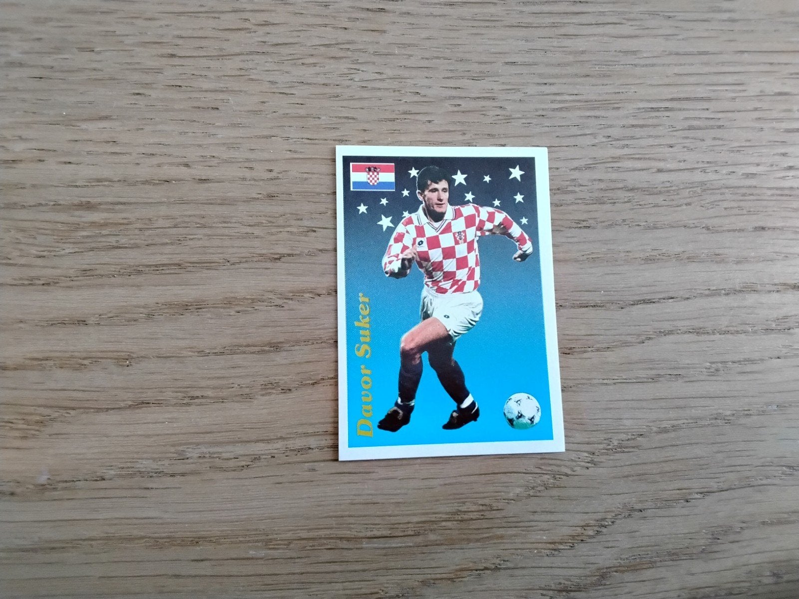 Panini SuperCalcio 95-96 Davor Suker Sticker 198, Ophalen of Verzenden, Zo goed als nieuw, Buitenlandse clubs, Poster, Plaatje of Sticker