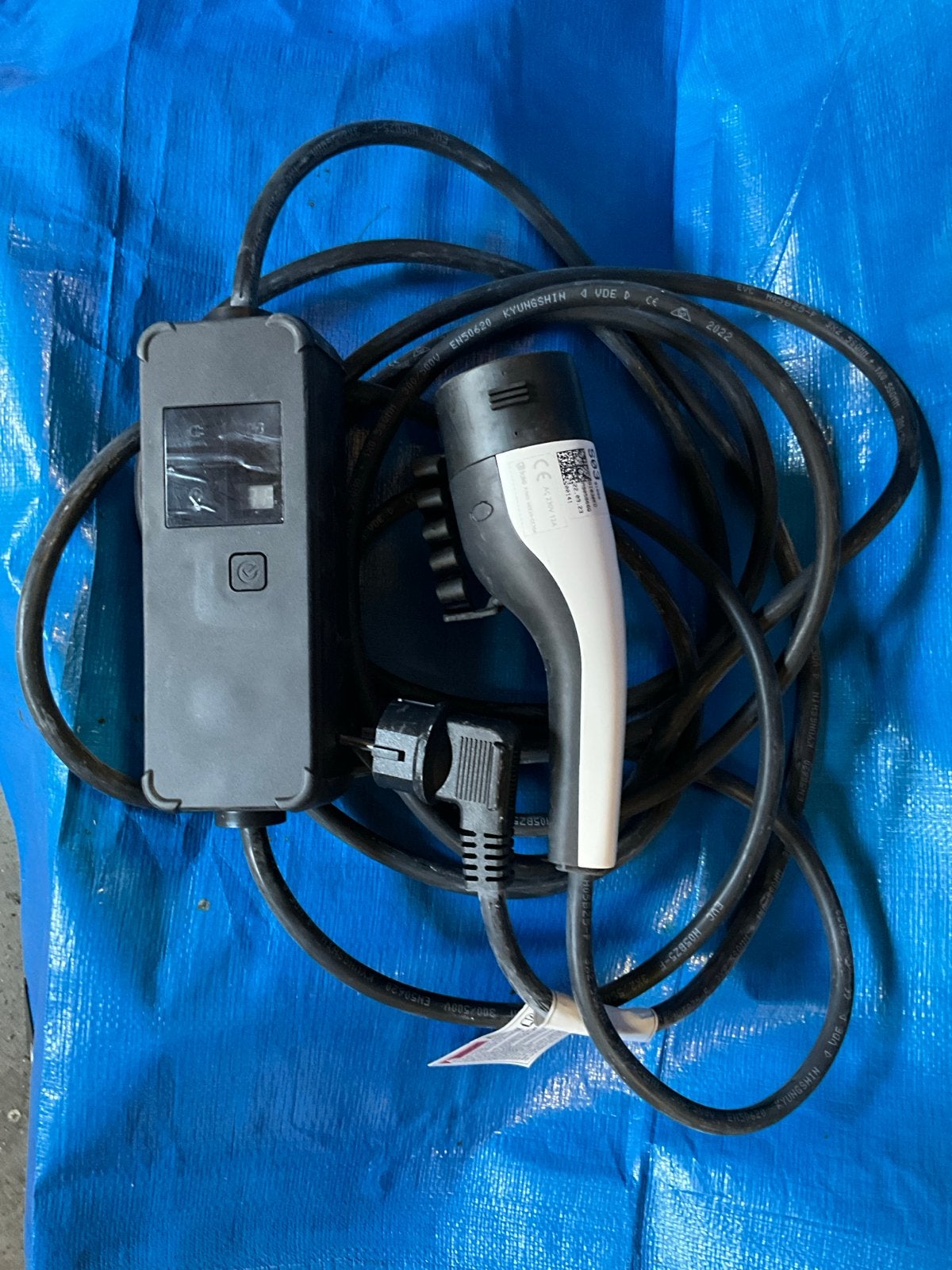 Draagbare EV Laadkabel - Type 2, 10A, Auto diversen, Laadpalen, Ophalen of Verzenden, Zo goed als nieuw, Laadkabel