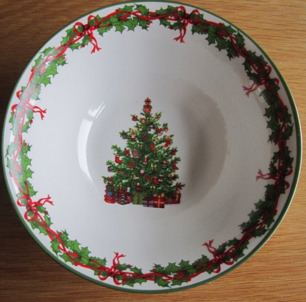 kom - schaal voor de kerst met kerstboom, Ophalen of Verzenden, Zo goed als nieuw