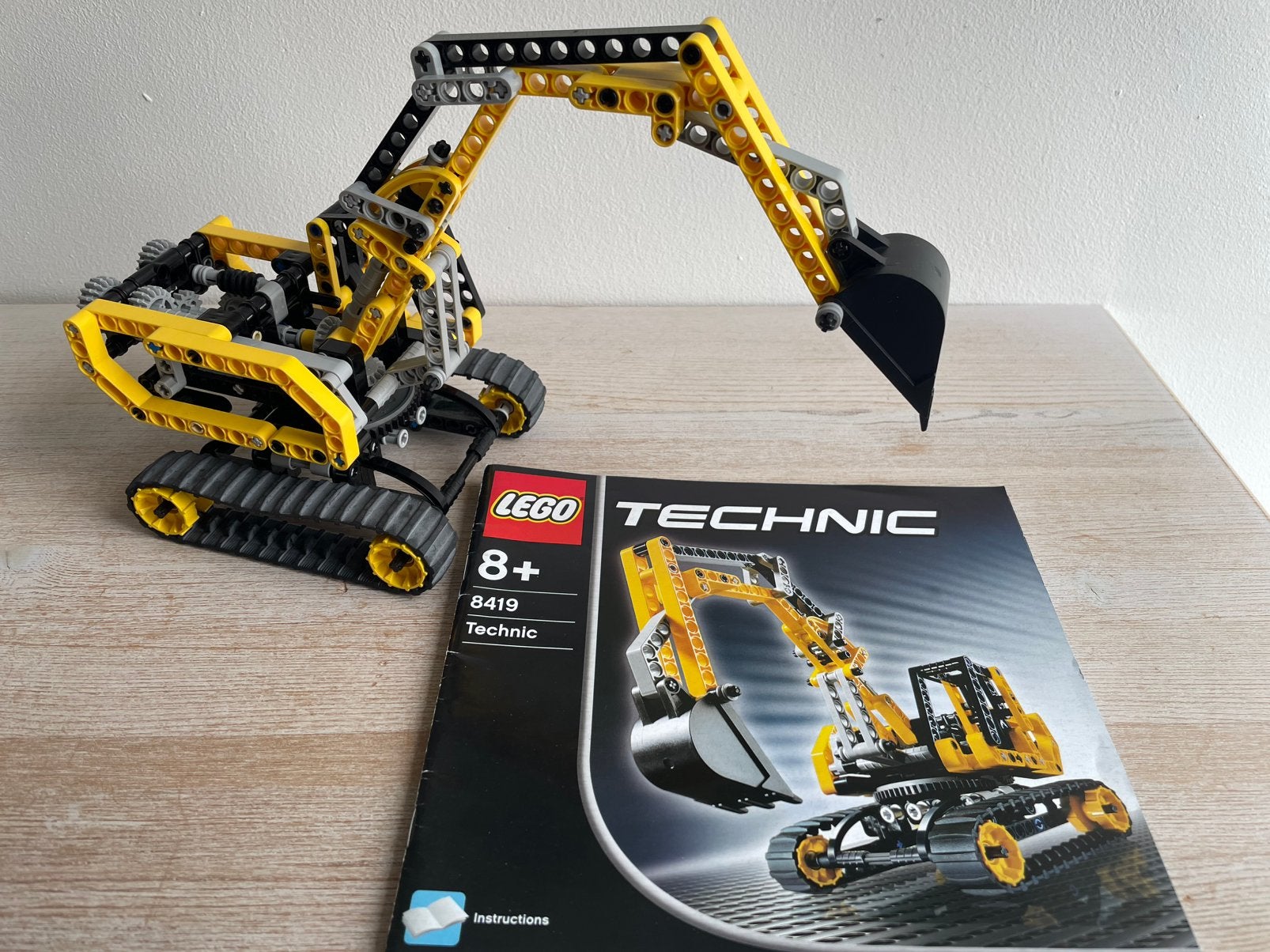 Lego set technic 8419 graafmachine, Ophalen of Verzenden, Zo goed als nieuw