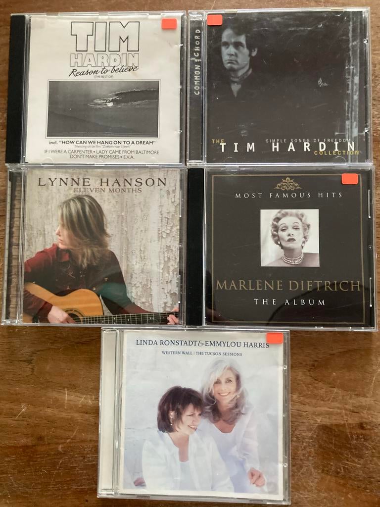 Diverse CD's: Tim Hardin, Lynne Hanson, Marlene Dietrich, Cd's en Dvd's, Cd's | Pop, Gebruikt, Ophalen of Verzenden