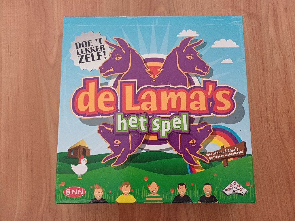 De Lama's het spel, Vijf spelers of meer, Ophalen, Gebruikt, Identity Games