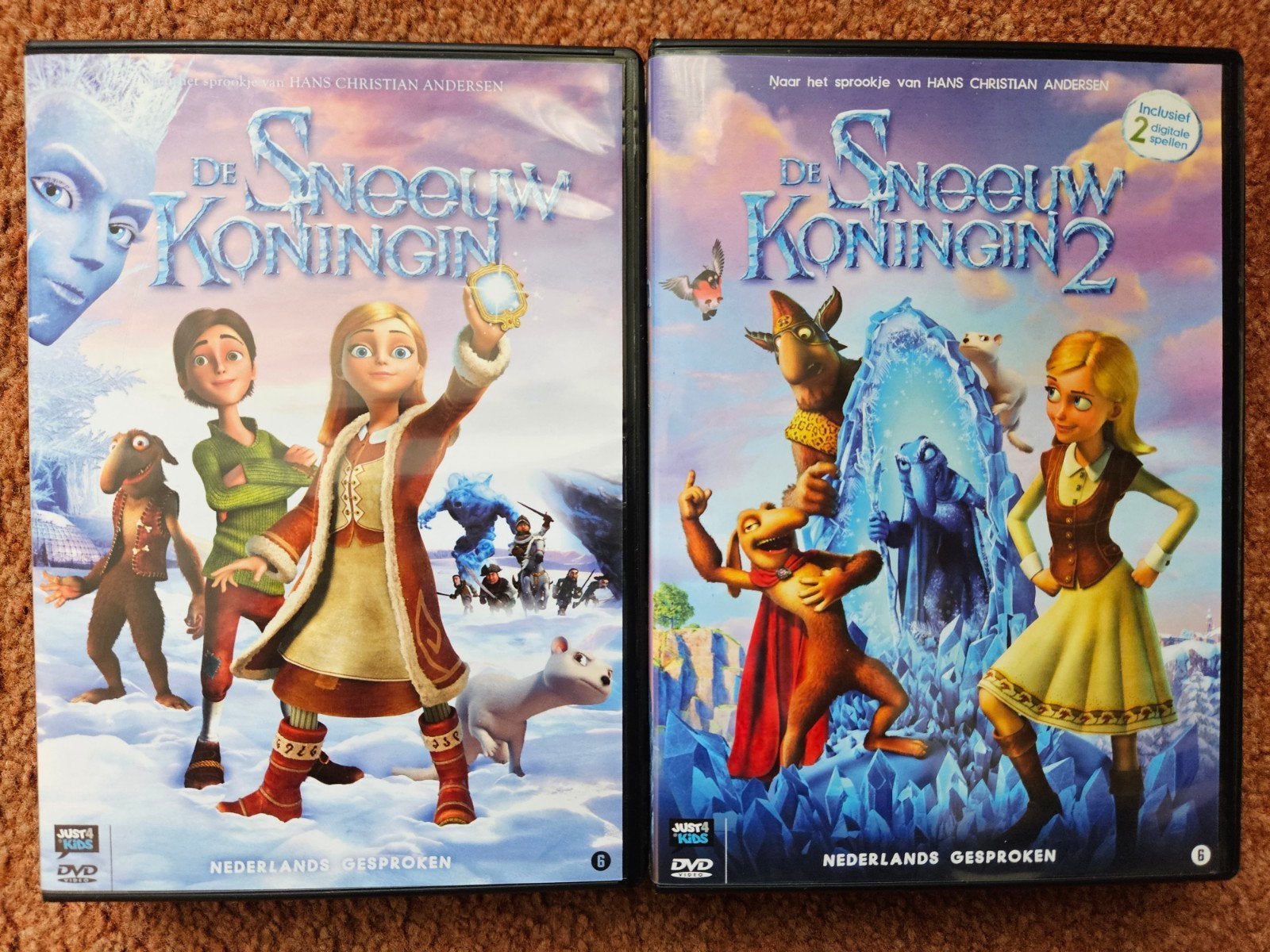 De Sneeuwkoningin 1 & 2 DVD - Nederlands Gesproken, Alle leeftijden, Zo goed als nieuw, Familie, Film
