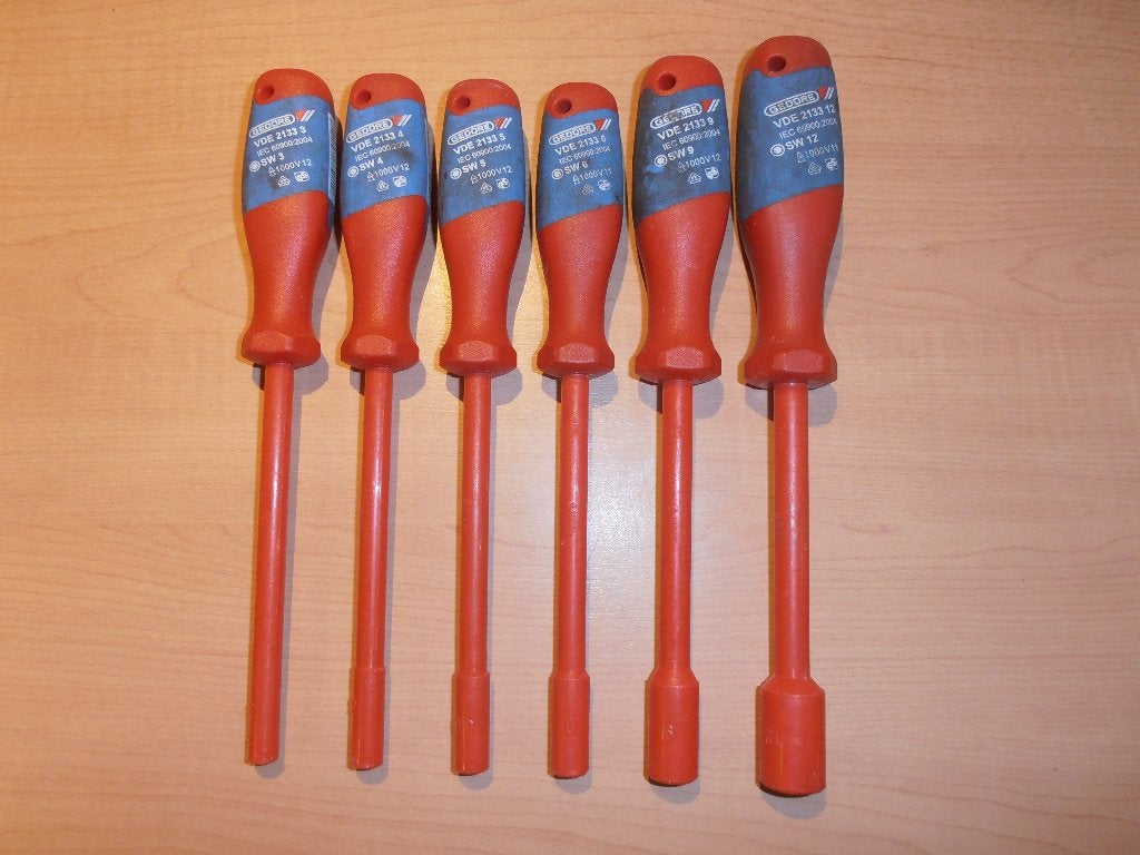 Zgan GEDORE 1000Volt VDE soksleutel schroevendraaier set., Ophalen of Verzenden, Zo goed als nieuw