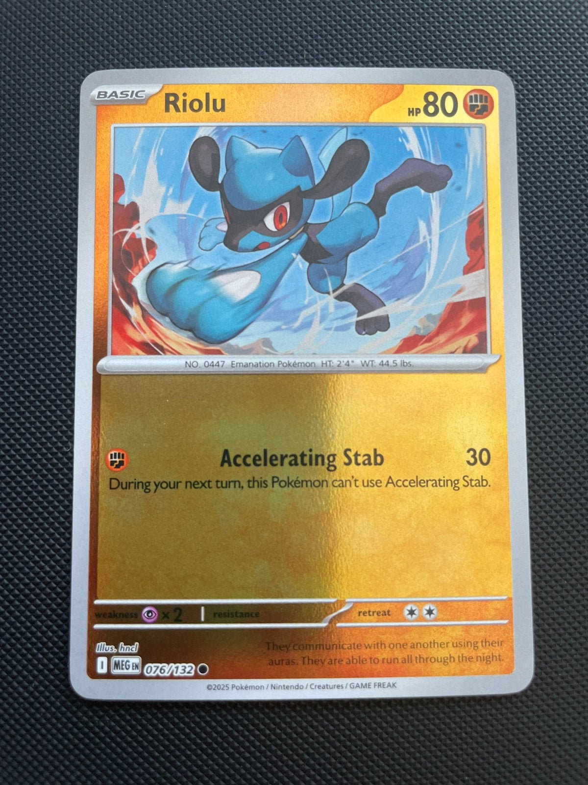 Riolu 076/132 Reverse Holo Mega Evolution Packfresh, Ophalen of Verzenden, Zo goed als nieuw