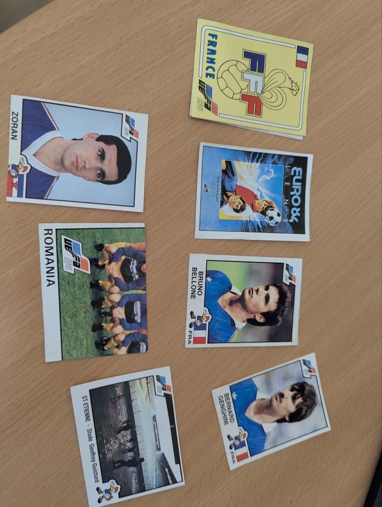 Panini Euro84 stickers recuperated, Ophalen of Verzenden, Meerdere stickers