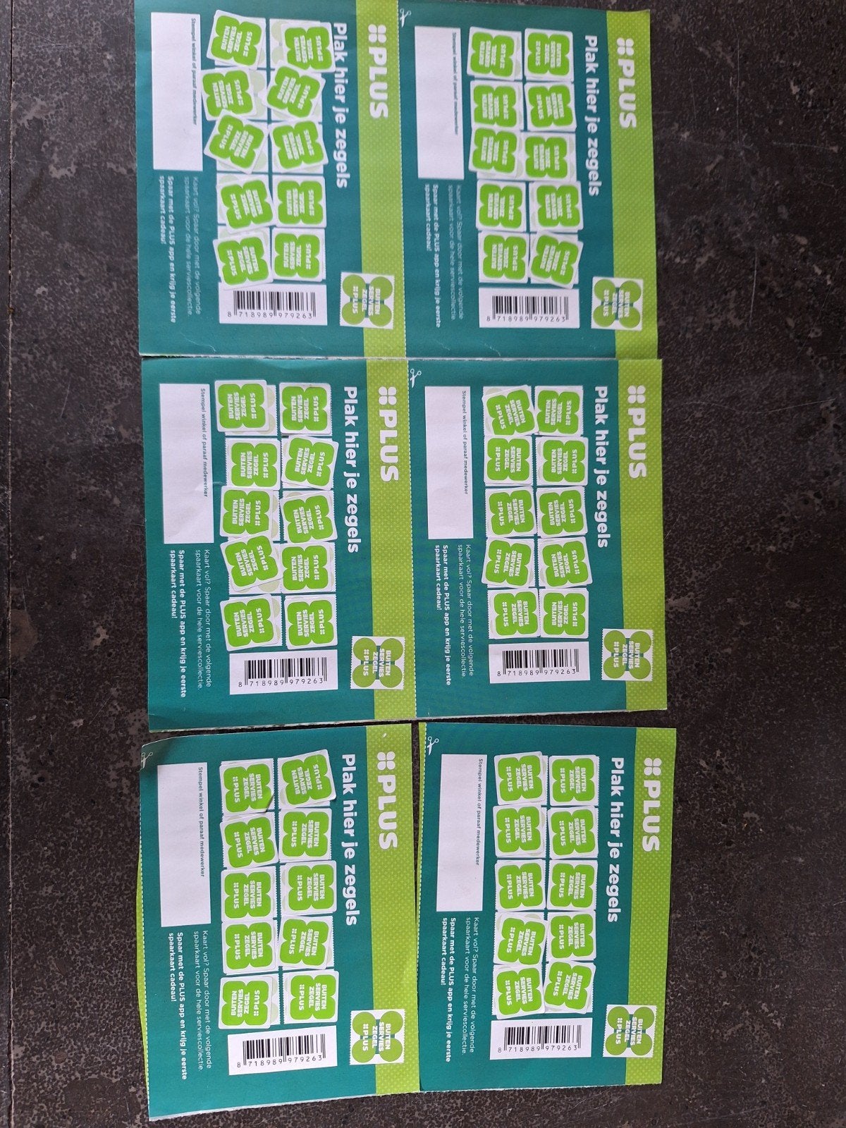 6 volle Plus spaarkaarten Mepal actie, Verzamelen, Supermarktacties, Plus, Ophalen of Verzenden