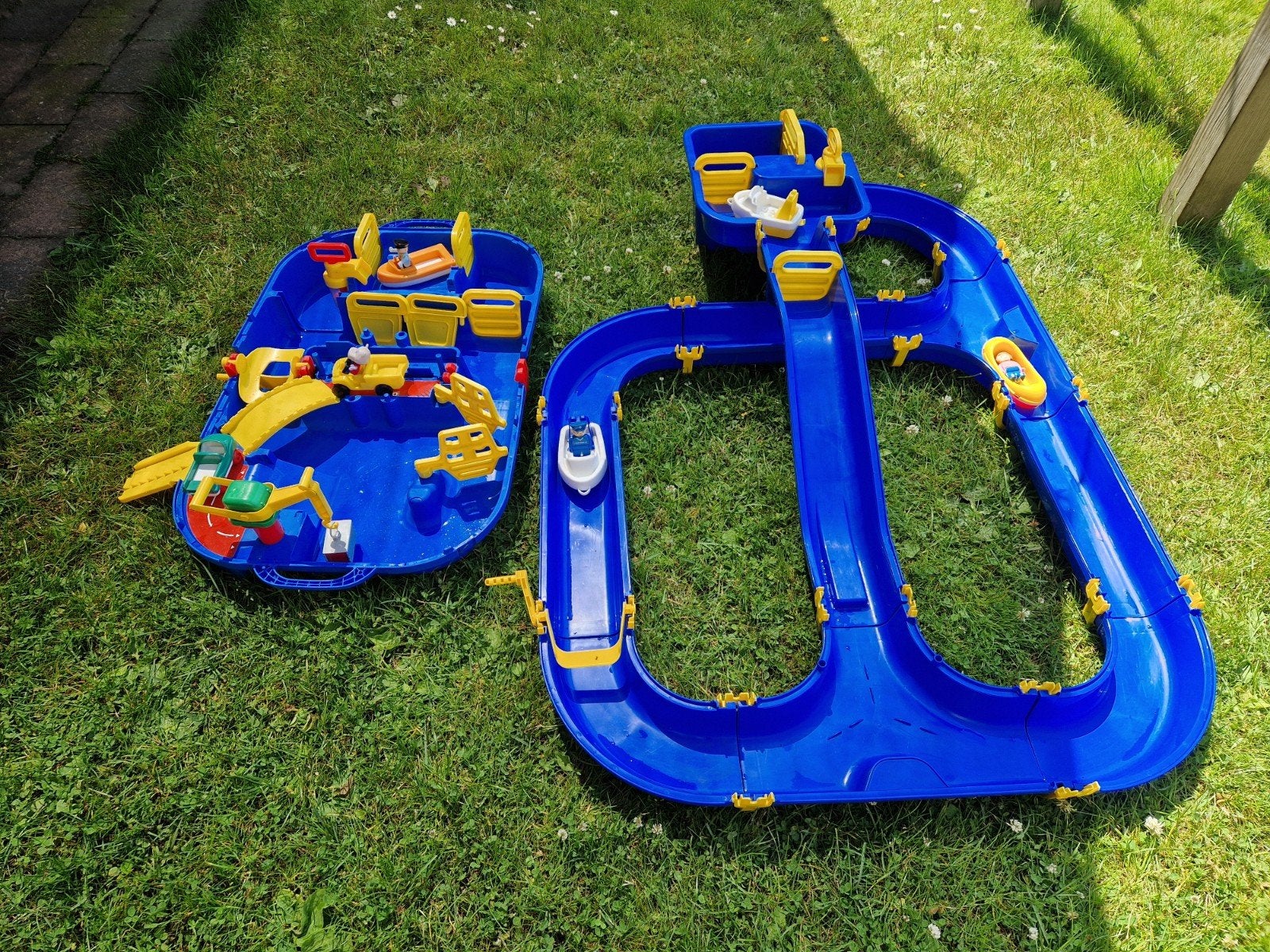 2 sets Aquaplay waterbaan met accessoires, Ophalen, Gebruikt