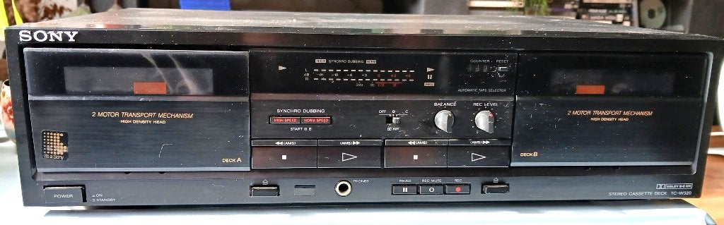 CASSETTEDECK SONY TD W320, Audio, Tv en Foto, Ophalen, Dubbel, Sony, Auto-reverse