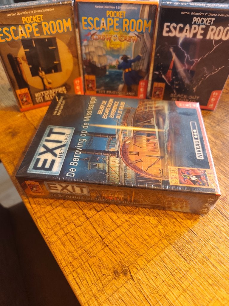 Pocket escape rooms, Hobby en Vrije tijd, Nieuw, Ophalen of Verzenden, 999 Games, Een of twee spelers