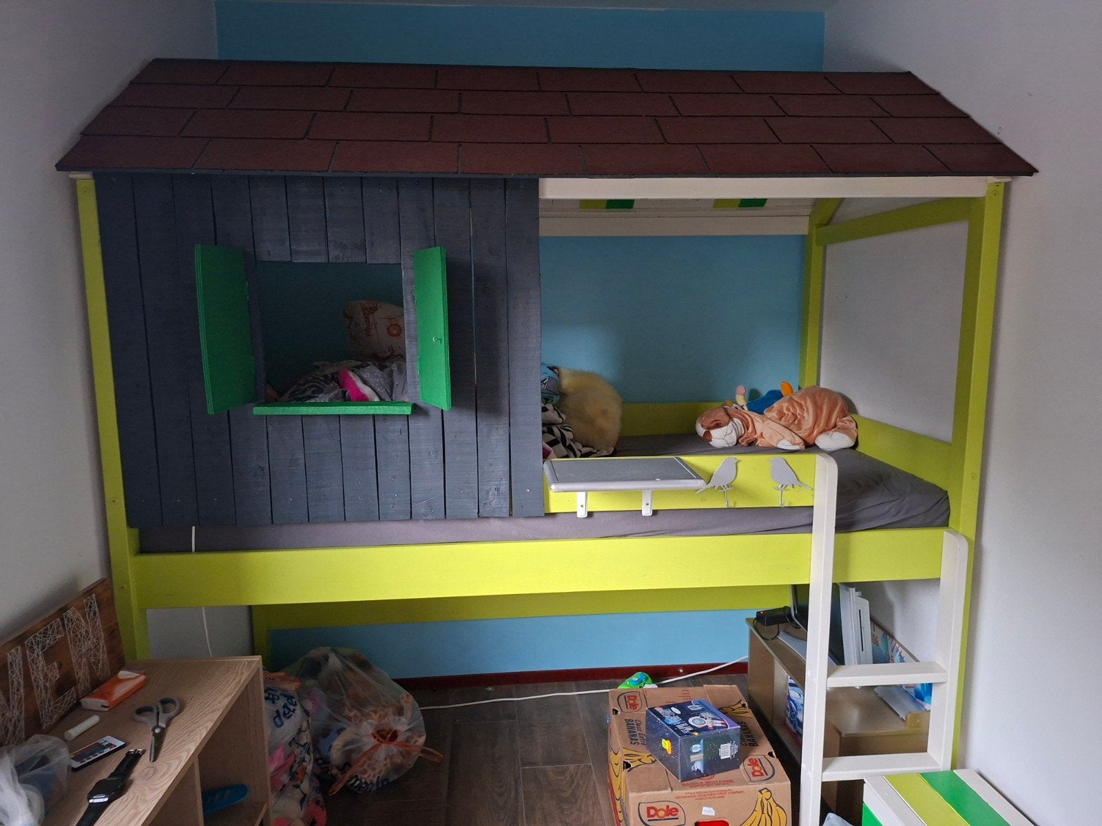 Unieke hoogslaper, Ophalen, Gebruikt, Eenpersoons, 200 cm