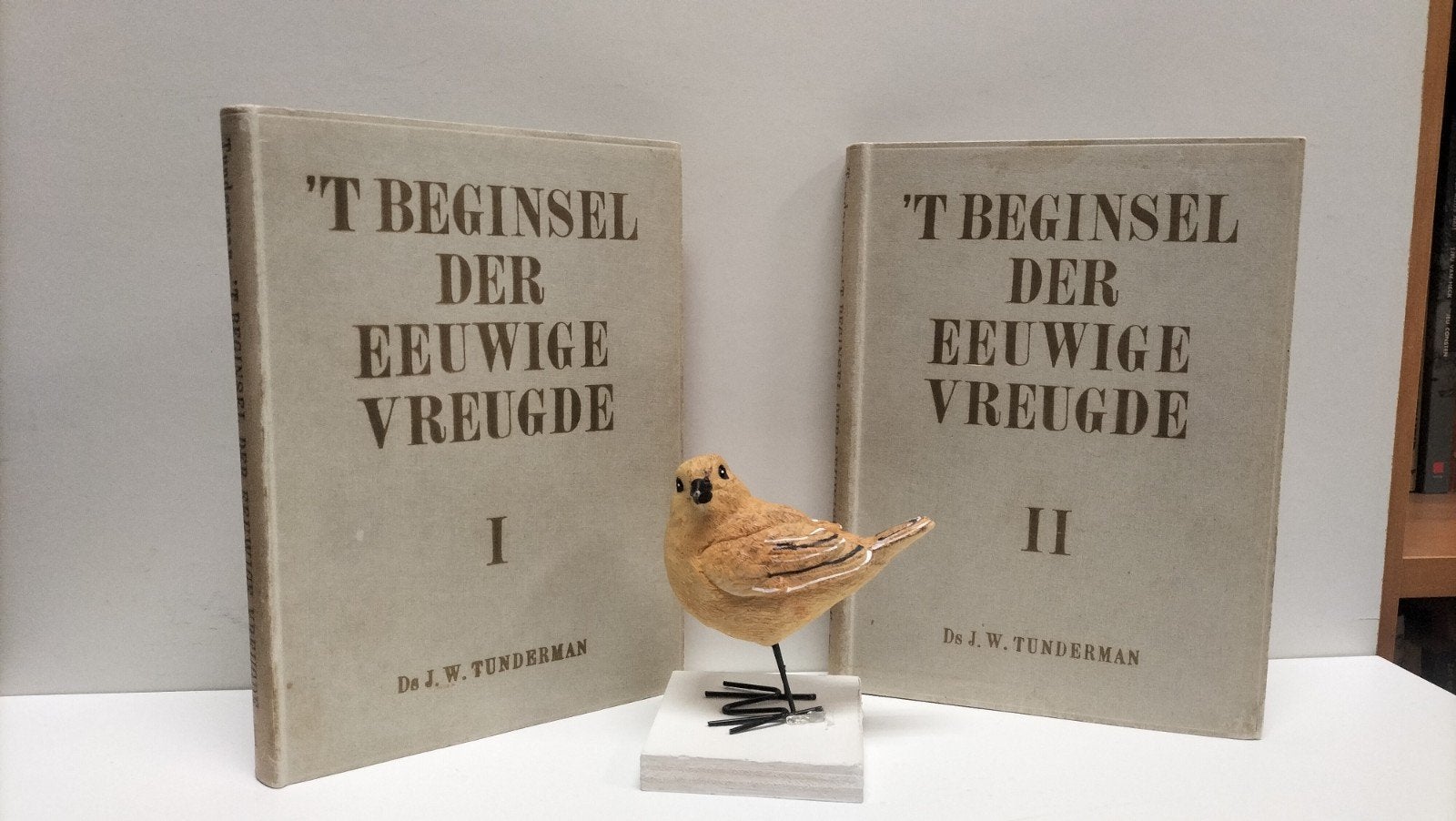 Tunderman, Ds J.W.;'t Beginsel  der eeuwige vreugde dl 1, 2, Boeken, Ophalen of Verzenden, Gelezen, Christendom | Protestants
