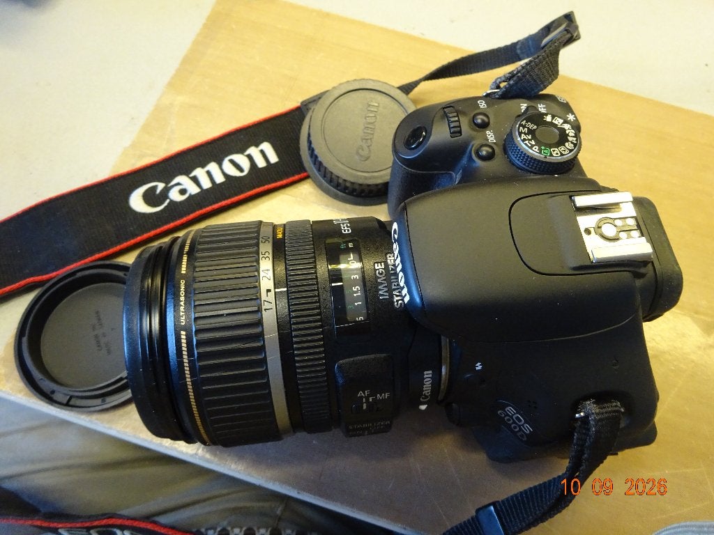 CANON EOS 600D , FOTOTAS,MET LENS ,GRATIS VERZENDEN, Lensdop, Gebruikt, Spiegelreflex, Verzenden