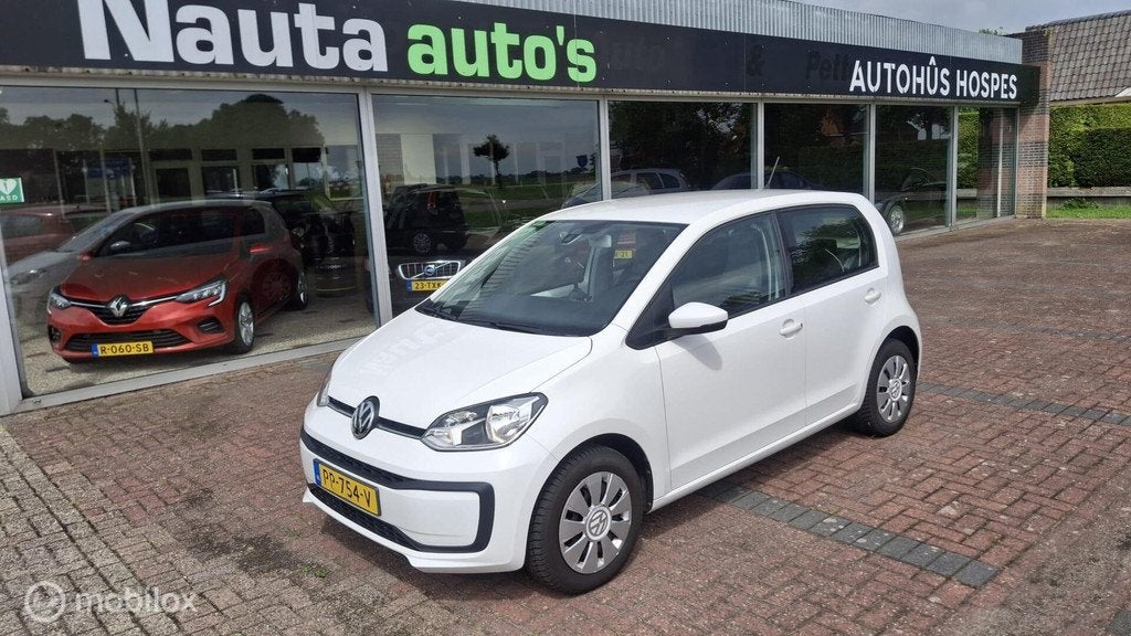 Volkswagen Up! 1.0 BMT move up!, Auto's, Voorwielaandrijving, Stof, Gebruikt, Wit