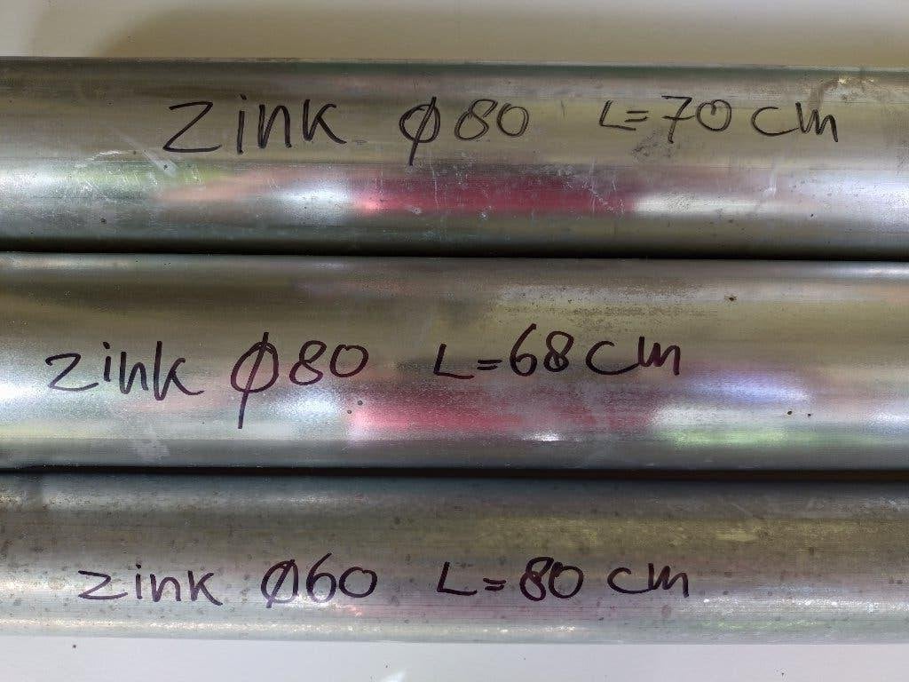 regenpijp zink, hemelwater afvoer, diverse lengtes, Ophalen, Afvoer, 60 tot 80 mm, Nieuw
