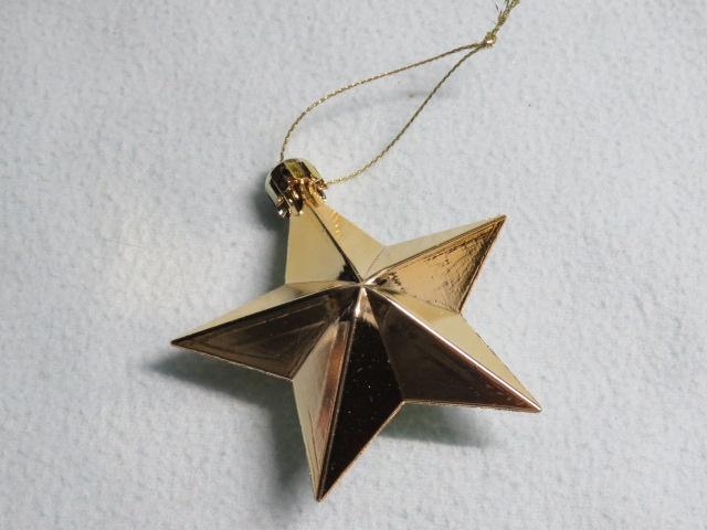 1 EURO OF GRATIS Gouden kerstboomhanger ster (plastic), Diversen, Kerst, Nieuw, Ophalen