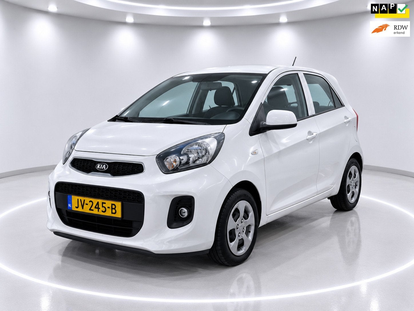 Kia Picanto 1.0 CVVT EconomyPlusLine - Airco - Dealer Onderh, Auto's, Voorwielaandrijving, Dealer onderhouden, Stof, Gebruikt
