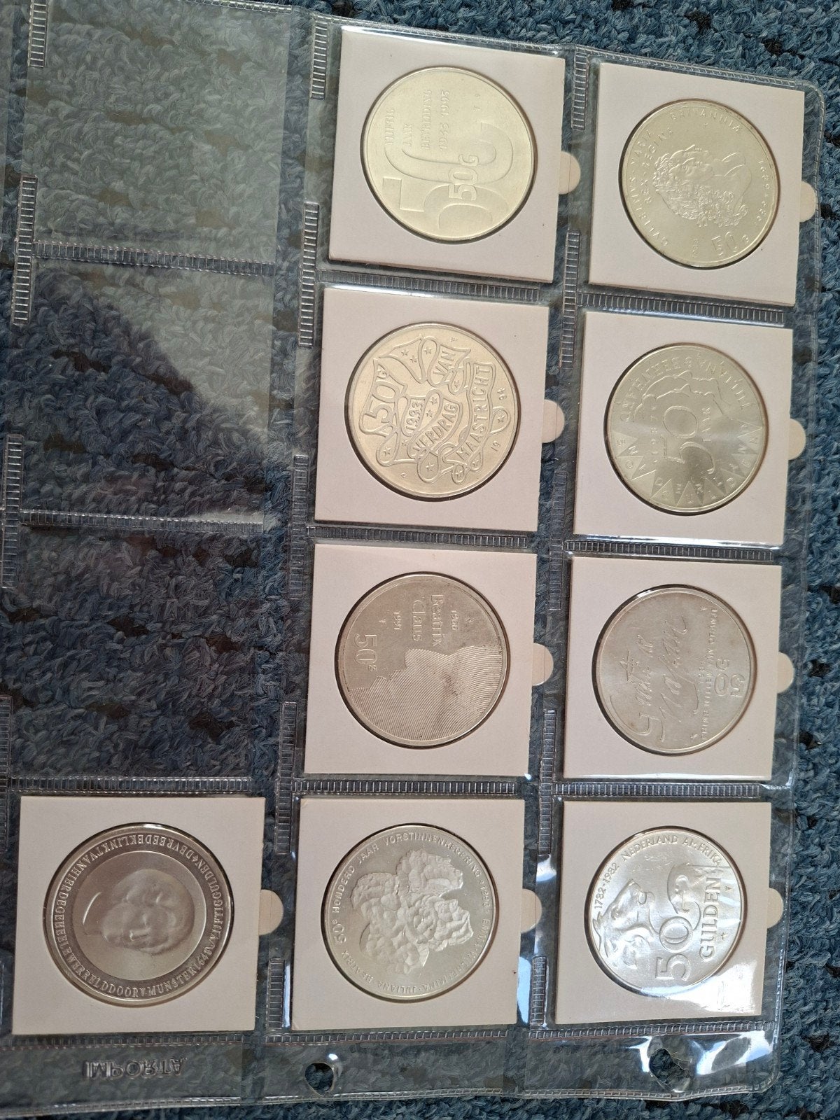 complete serie 50 gulden beatrix 1982 - 1998, Postzegels en Munten, Munten | Nederland, Setje, Koningin Beatrix, Zilver, Ophalen of Verzenden