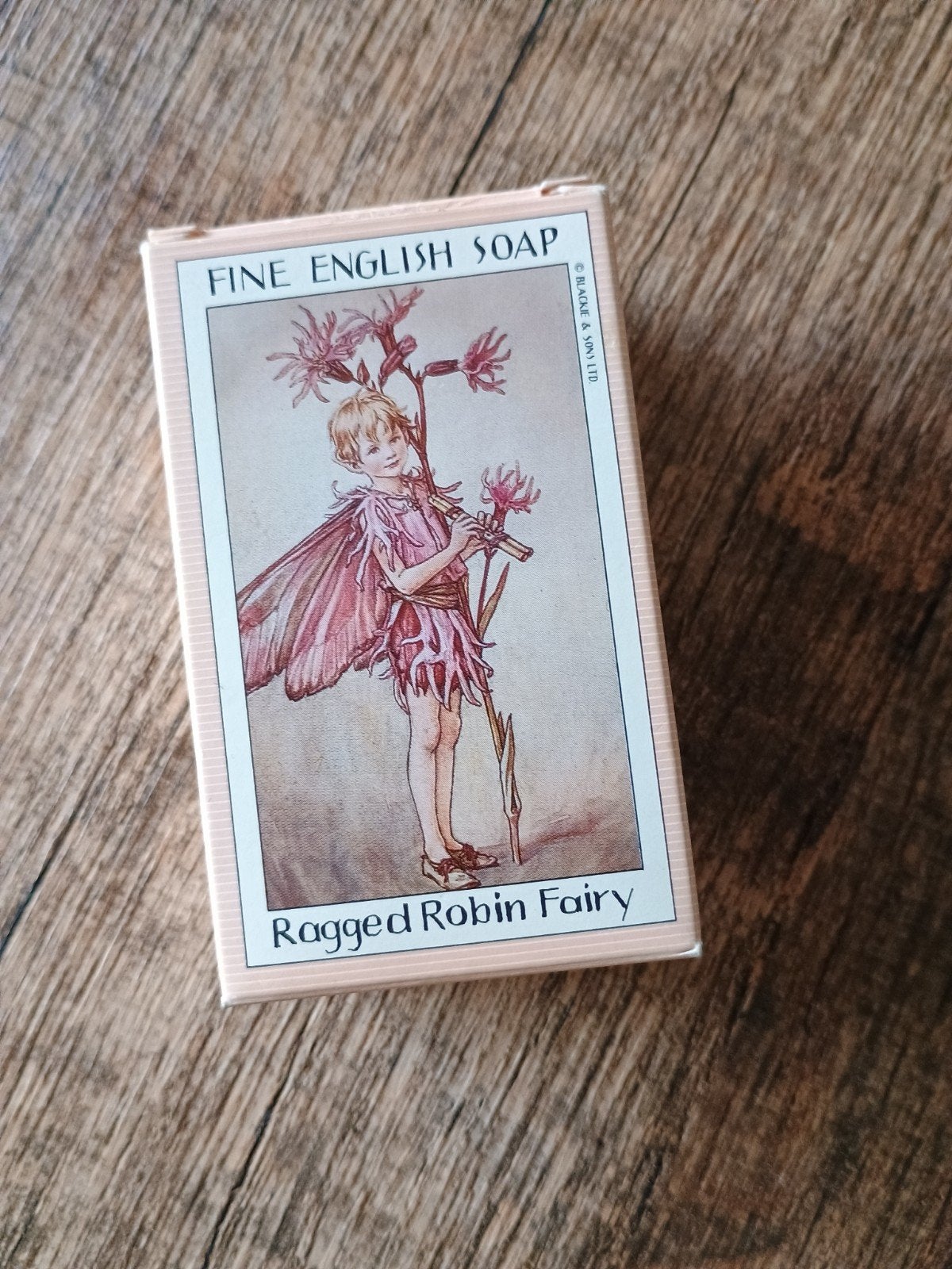 Oud stukje Engelse zeep Flower Fairies - Fee, Ophalen of Verzenden