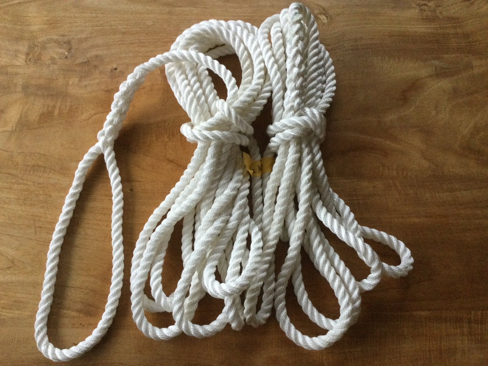 2 Nieuwe Landvasten 6m x 12mm PPMF Drijvend Touw, Watersport en Boten, Ophalen of Verzenden, Nieuw, Lijn of Blok