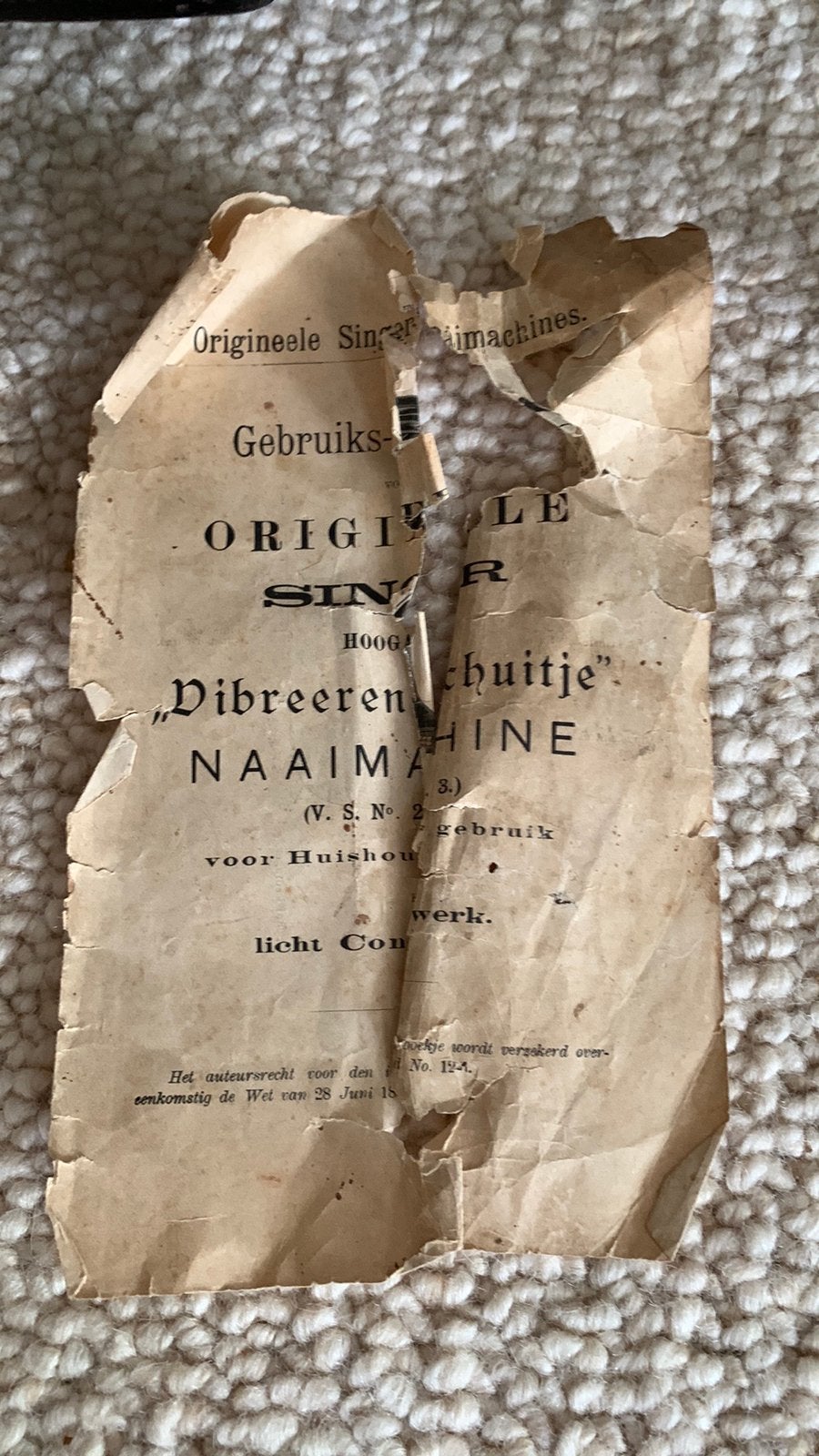 Oude singer naaimachine, Antiek en Kunst, Ophalen of Verzenden