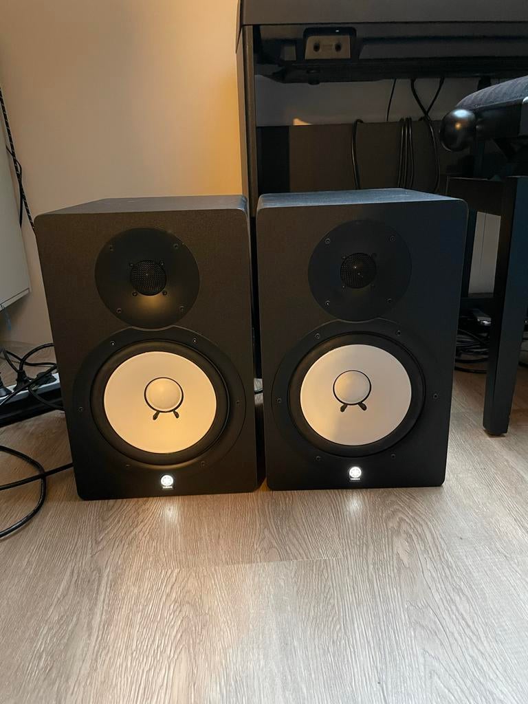 Yamaha HS80m actieve studiomonitoren (set van 2), Gebruikt, 60 tot 120 watt, Front, Rear of Stereo speakers, Ophalen