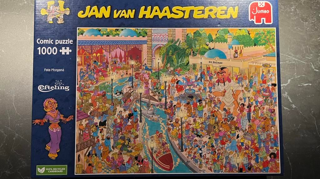 Van Haasteren puzzel “De Efteling” 1000 stukjes, Hobby en Vrije tijd, Denksport en Puzzels, Ophalen, 500 t/m 1500 stukjes, Zo goed als nieuw