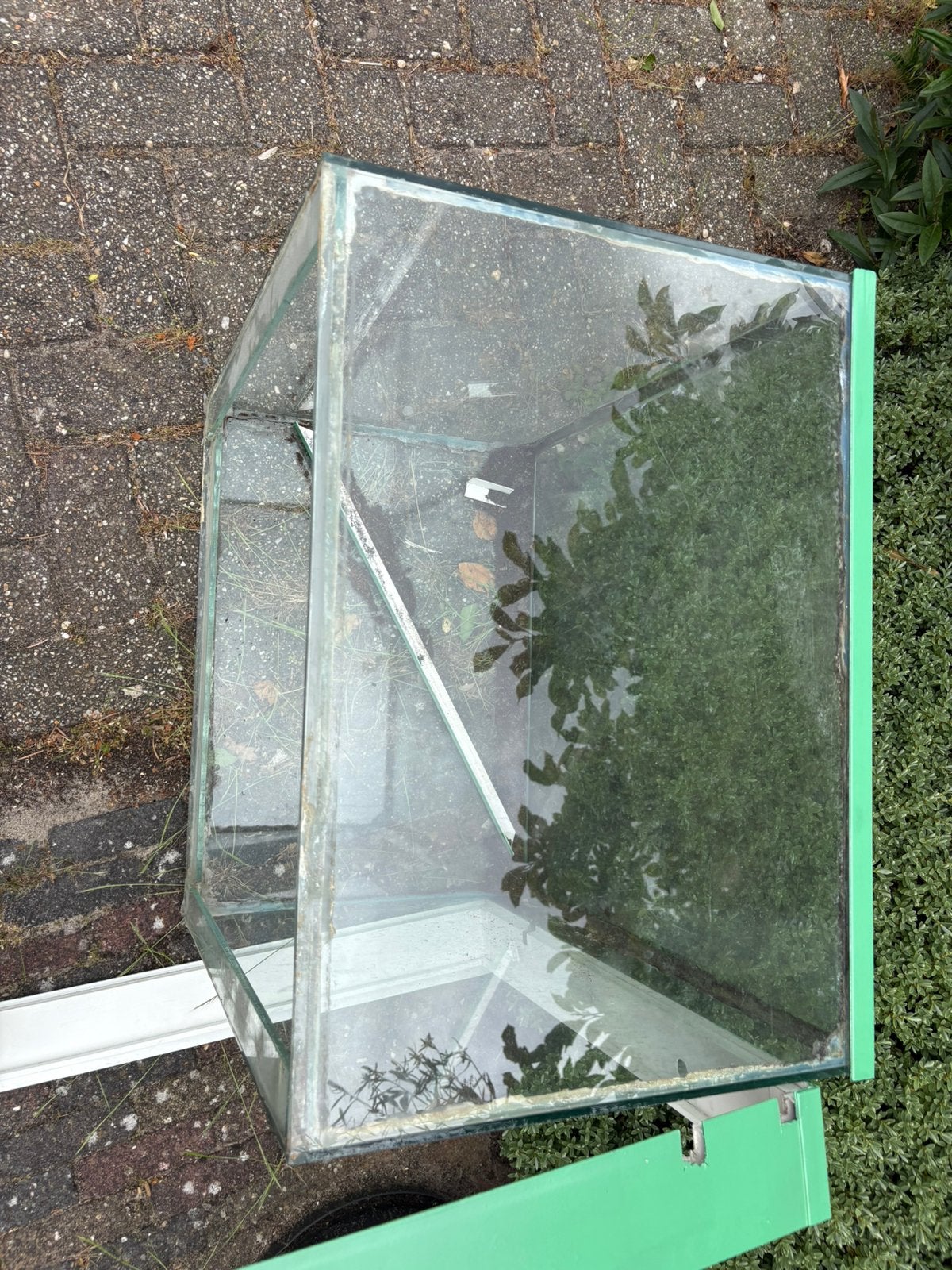 Glazen bak Terrarium, Ophalen, Glas, Gebruikt