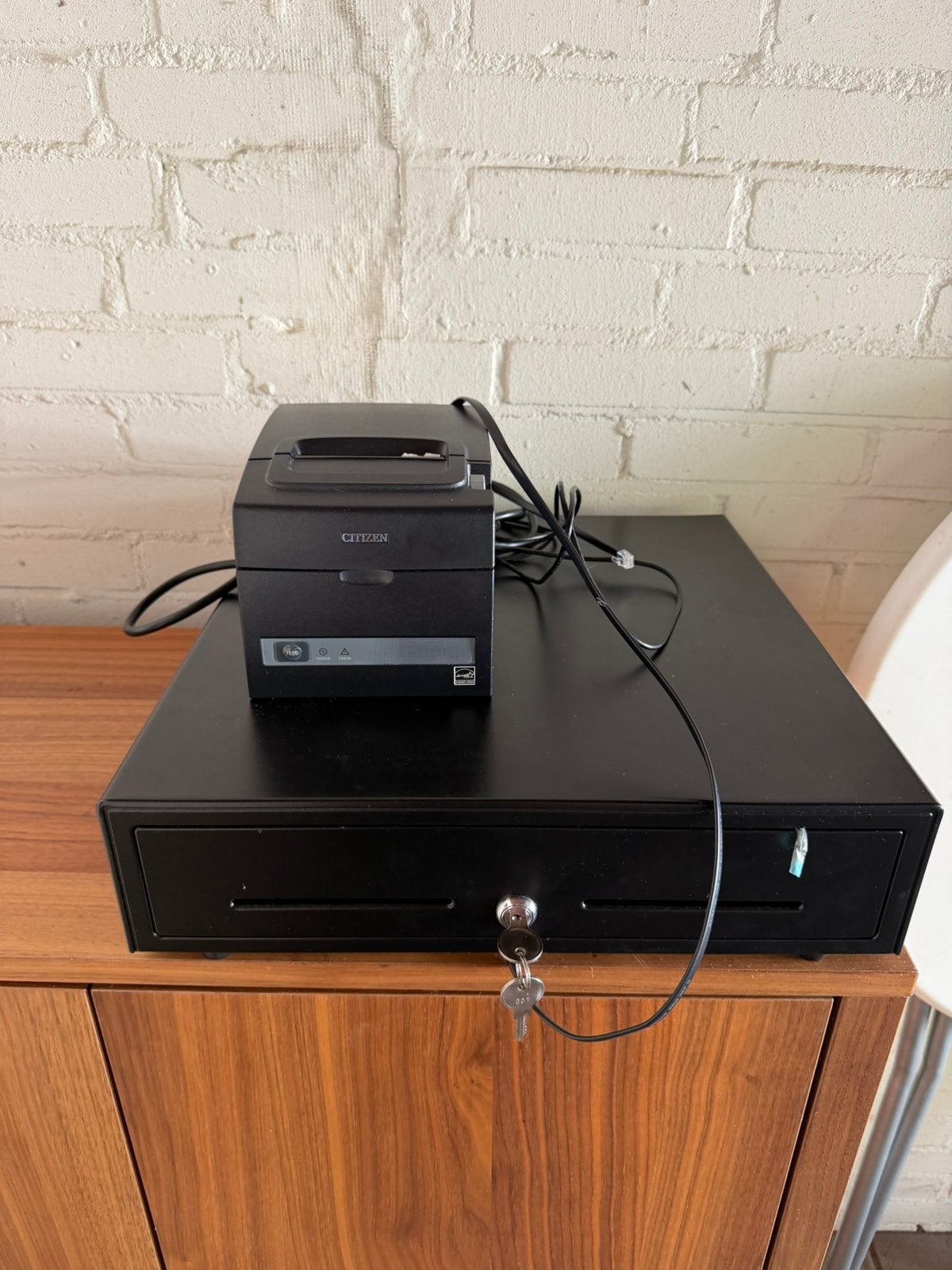 Kassa lade + bonprinter, Ophalen