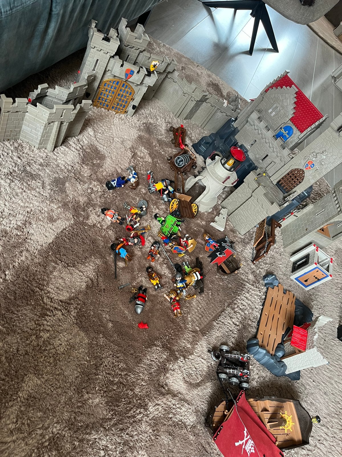Playmobil Kasteel met ridders en accessoires, Kinderen en Baby's, Speelgoed | Playmobil, Ophalen, Gebruikt, Los playmobil