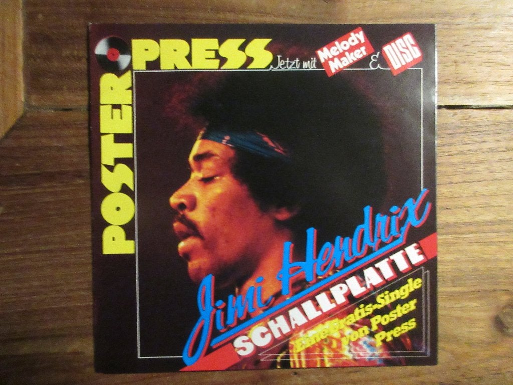 jimi hendrix hey joe poster press flexi-disc, Ophalen of Verzenden, Zo goed als nieuw, Pop