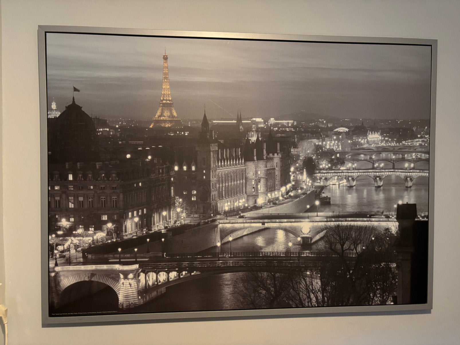 Schilderij/foto parijs Ikea, Huis en Inrichting, Ophalen, Zo goed als nieuw, Foto of Poster