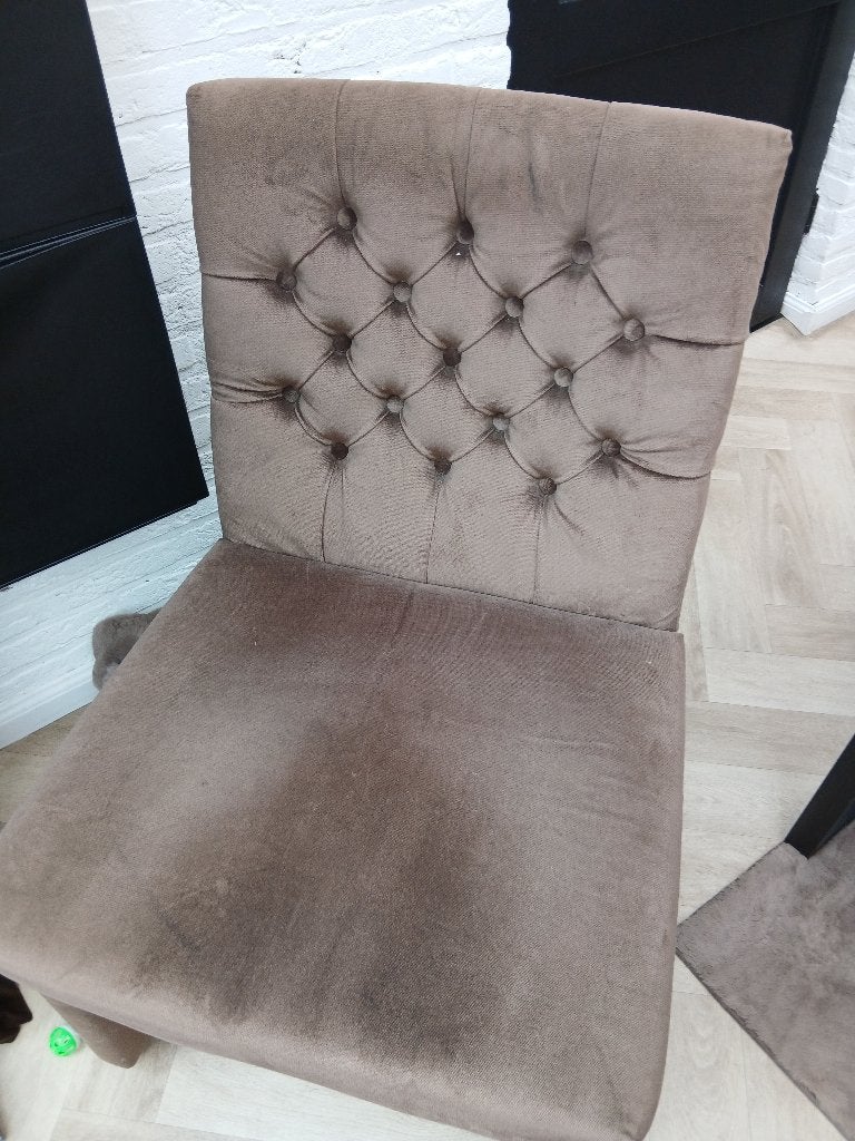 Eettafel stoelen, Gebruikt, Twee, Bruin, Ophalen of Verzenden