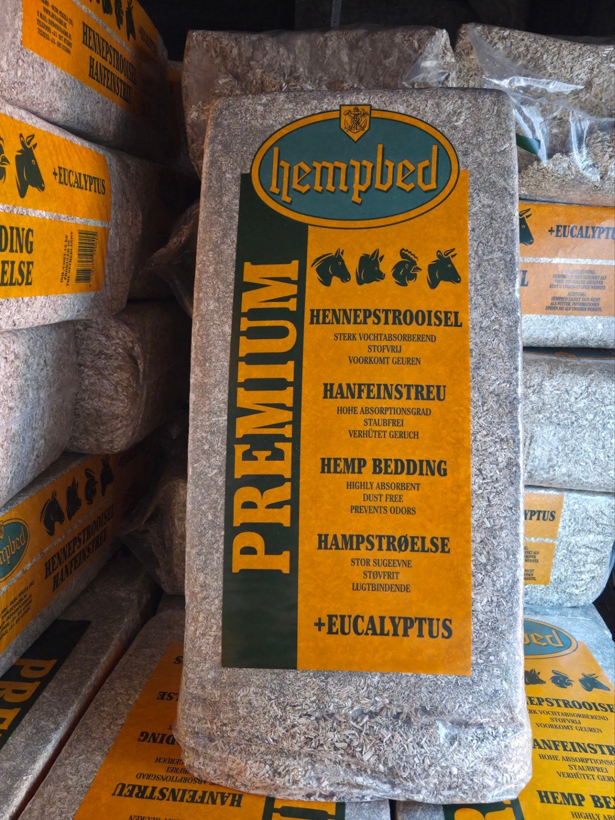 Hennep stalstrooisel met eucalyptusgeur - Premium kwaliteit, Ophalen of Verzenden, Nieuw