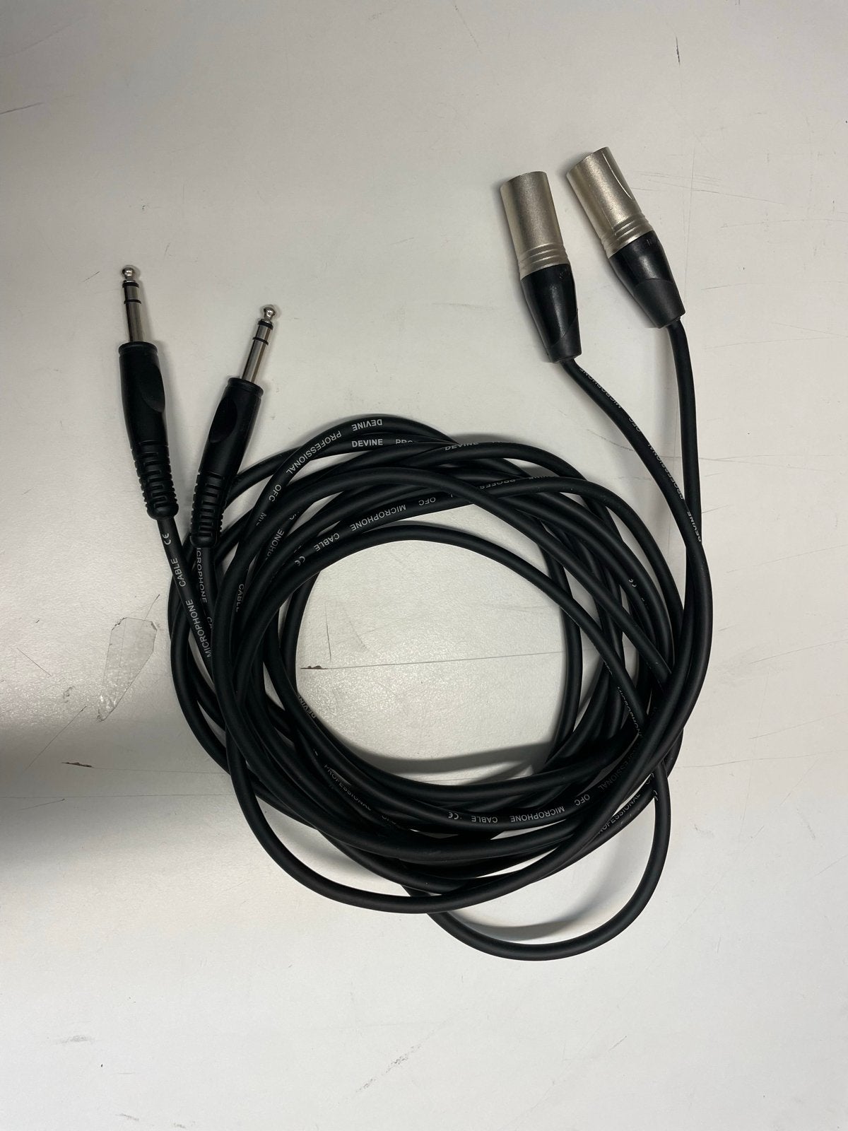 Devine Professionele OFC Microfoonkabel XLR naar Jack, Ophalen of Verzenden, Gebruikt, Microfoon