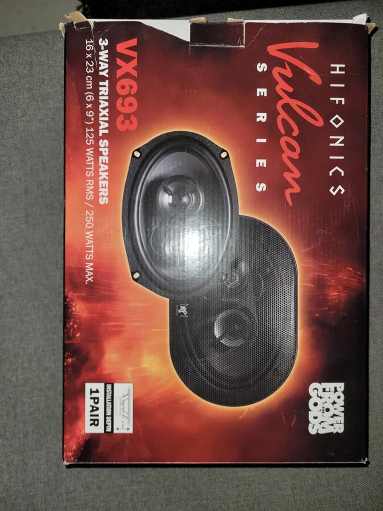 Hifonics Vulcan VX693 3-weg triaxiale speakers, Auto diversen, Autospeakers, Nieuw, Ophalen