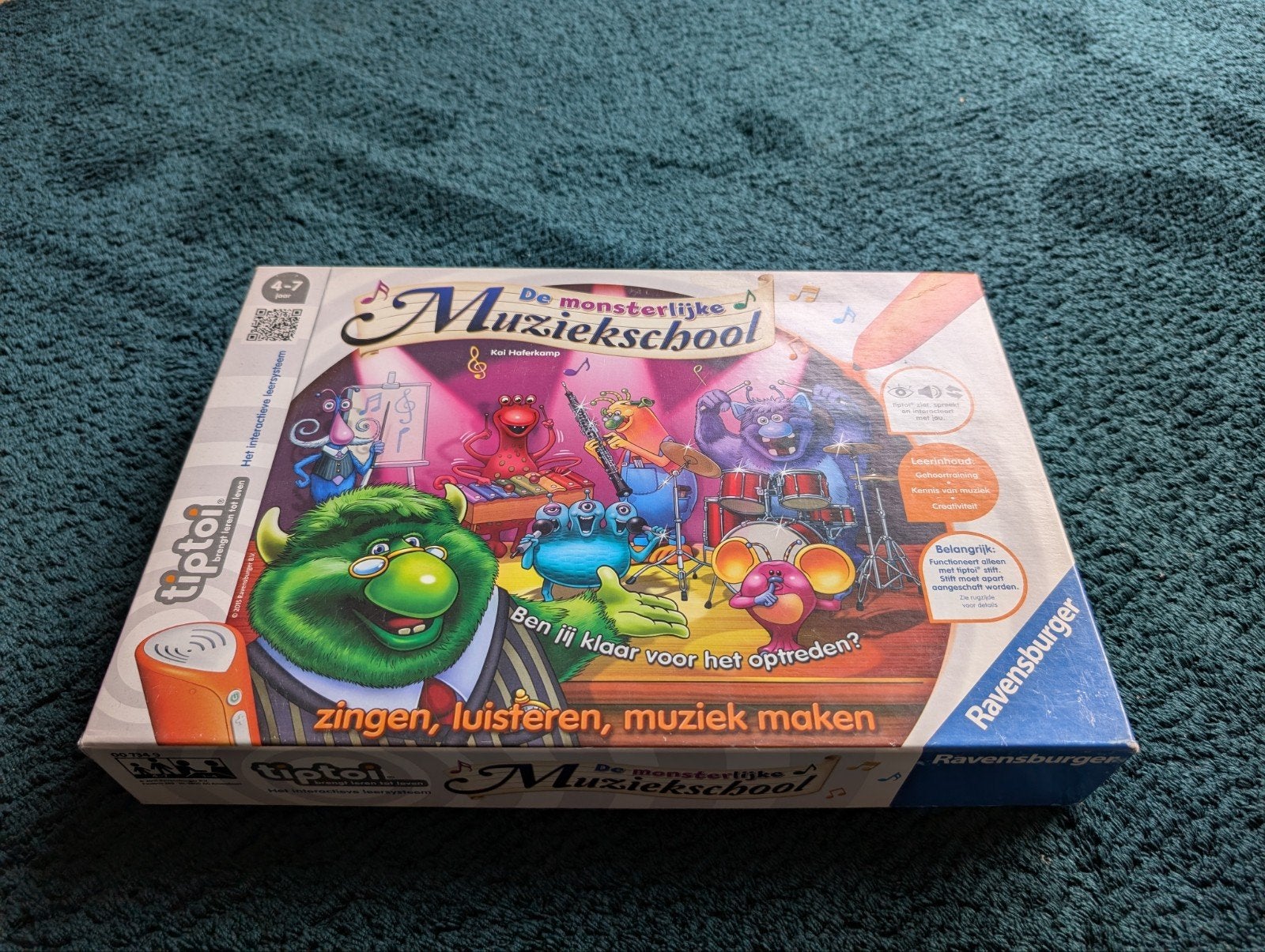 Tiptoi De Monsterlijke Muziekschool, Een of twee spelers, Ophalen, Zo goed als nieuw, Ravensburger