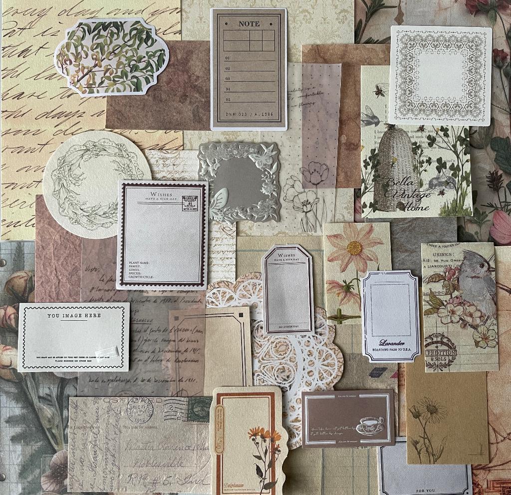 Scrapbooking natuurlijke kleuren papier, Verzenden, Nieuw, Papier of Karton