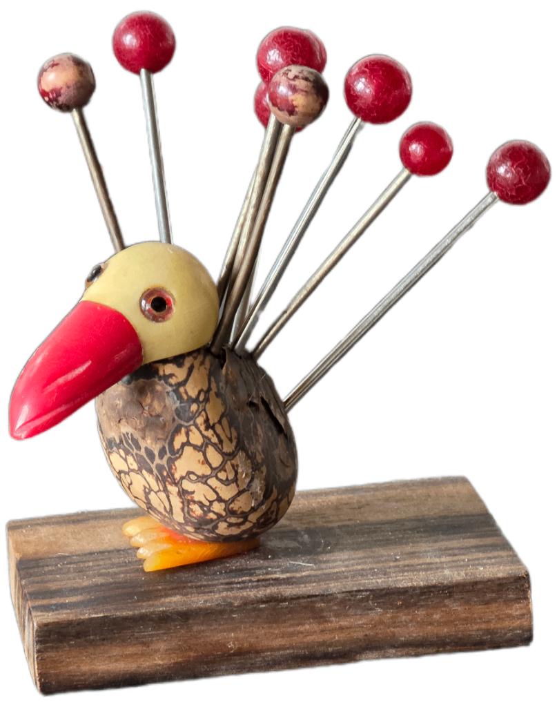 Art Deco Nut bird vogel Cocktail bar set bakelite catalin, Verzenden