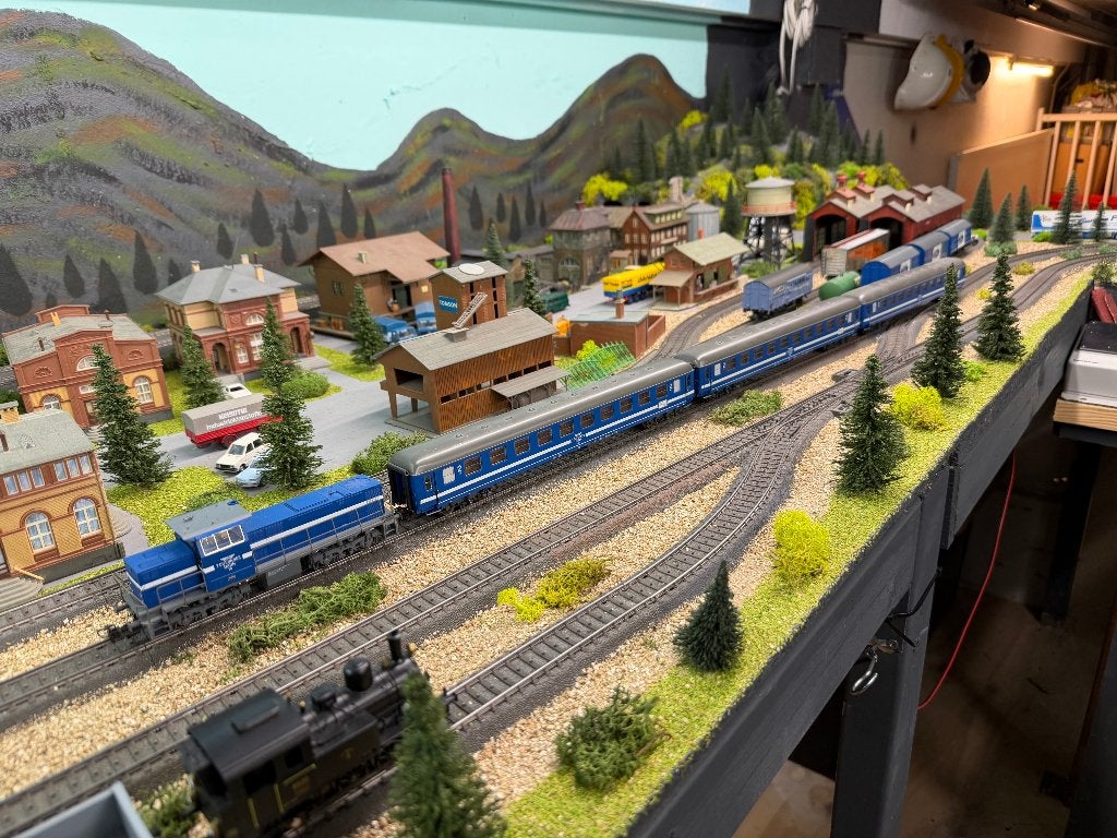 Marklin Tegernsee loc + 3 wagons, Wisselstroom, Treinset, Ophalen of Verzenden, Zo goed als nieuw