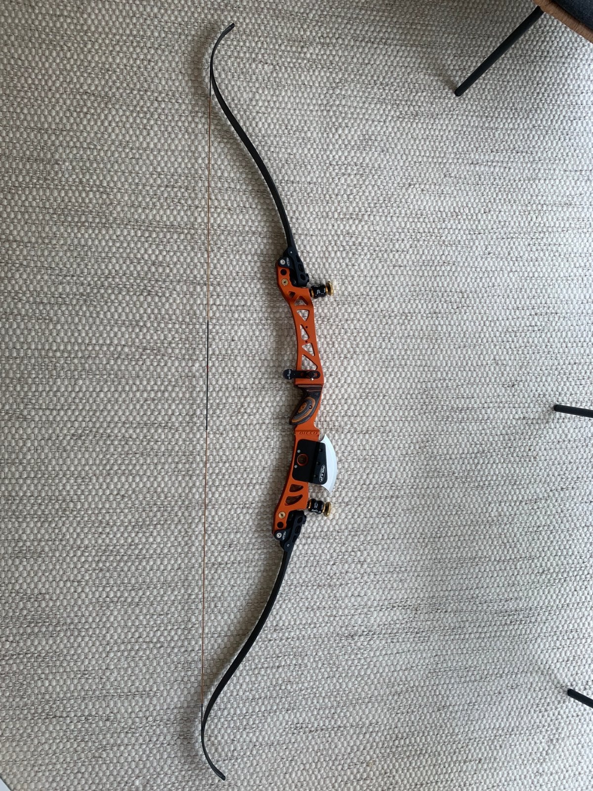 Barebow Gillo GT 27 met Uucka latten 34 pond 68”, Ophalen of Verzenden, Zo goed als nieuw, Recurveboog