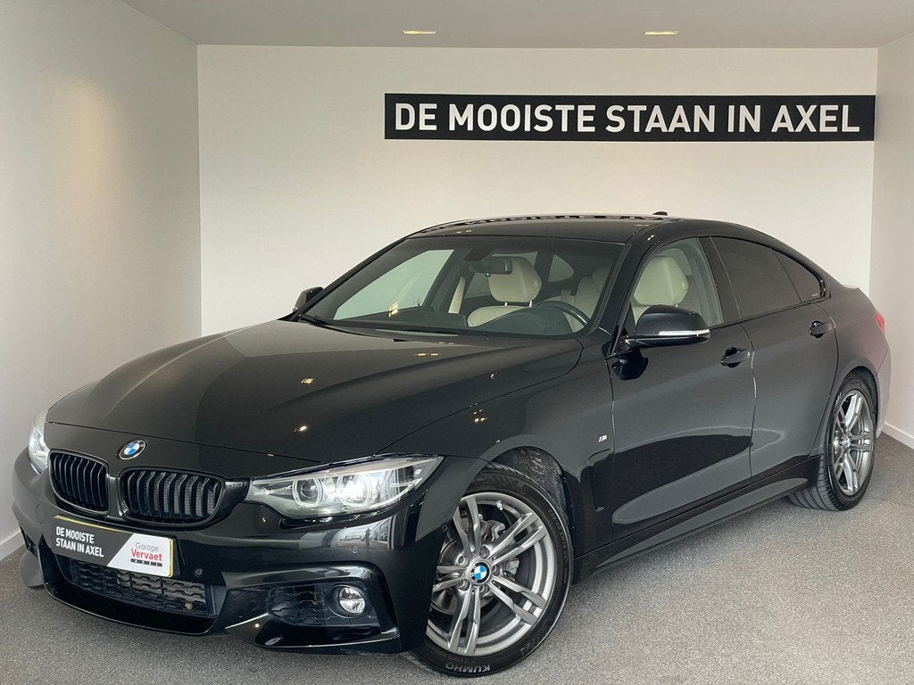 BMW 4 Serie Gran Coupé 418i High Executive Edition, Auto's, BMW, Automaat, Gebruikt, Zwart, Automatische klimaatregeling