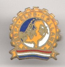 Vespa Club Holland vintage broche in gave staat emaille, Verzenden, Zo goed als nieuw, Transport