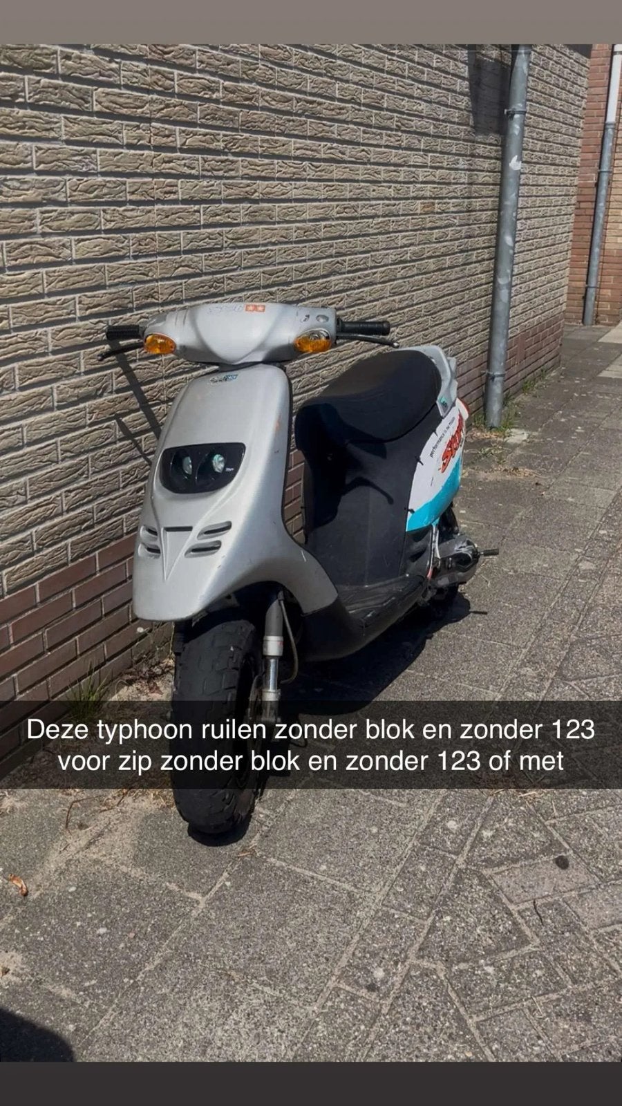 Typhoon zonder blok, Ophalen, Gebruikt, Frame, Gilera