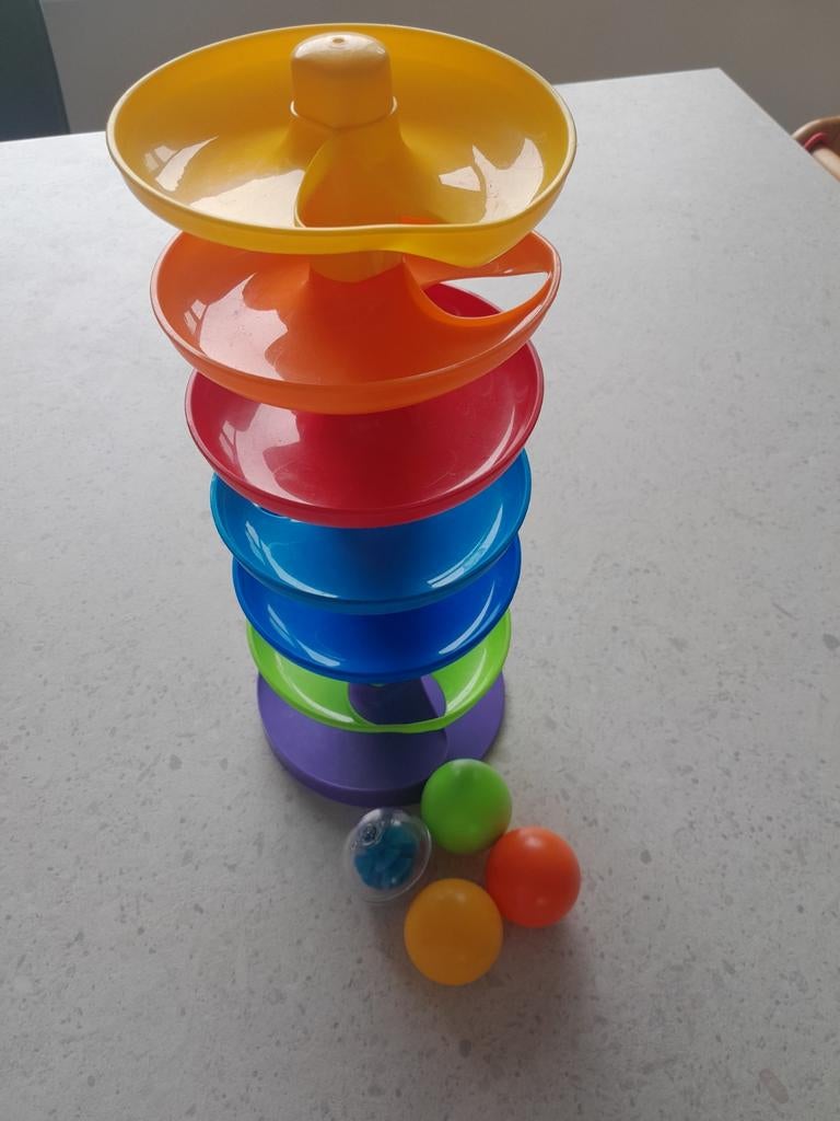 Kleurrijke ballenbaan, Kinderen en Baby's, Speelgoed | Babyspeelgoed, Ophalen of Verzenden, Zo goed als nieuw, Overige typen, Met geluid