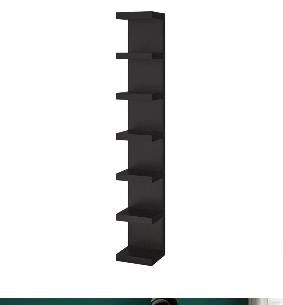 NIEUW IKEA LACK wandrek zwartbruin 190 cm – in verpakking, Ophalen, Nieuw