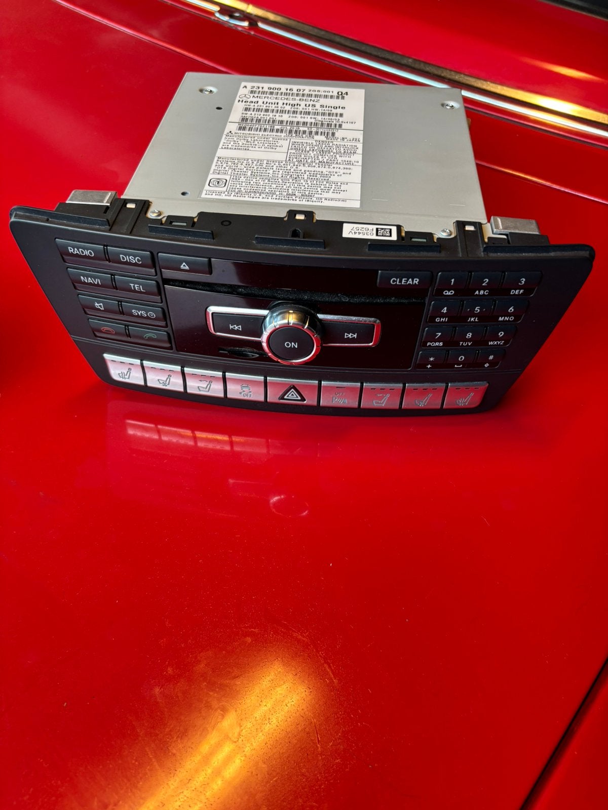 Radio command systeem, mercedes sl w231 uit 2016, Ophalen of Verzenden, Gebruikt, Mercedes-Benz
