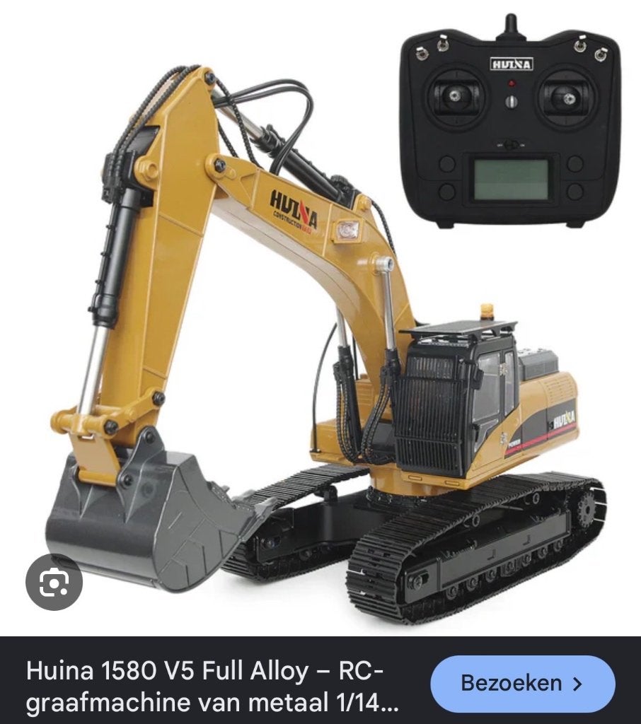 Ik ben op zoek naar een Huina 1580 V5 !, Ophalen of Verzenden, Zo goed als nieuw, Tamiya, Groter dan 1:32